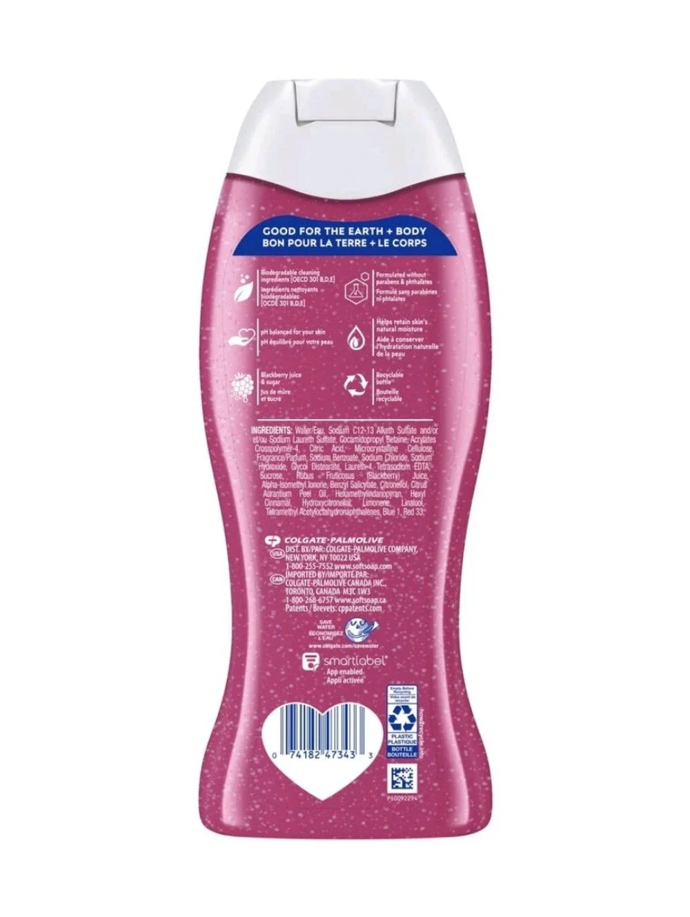 ⭐4/$15 Softsoap Exfoliating Body Wash Blackberry Sugar